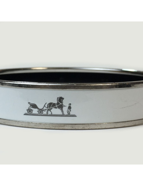 Bracelet HERMES émail blanc