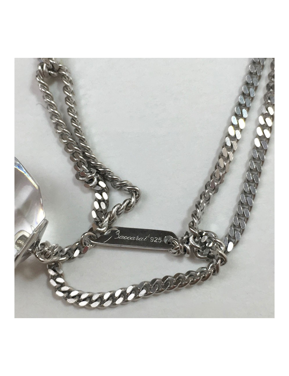 BACCARAT silver and crystal bracelet