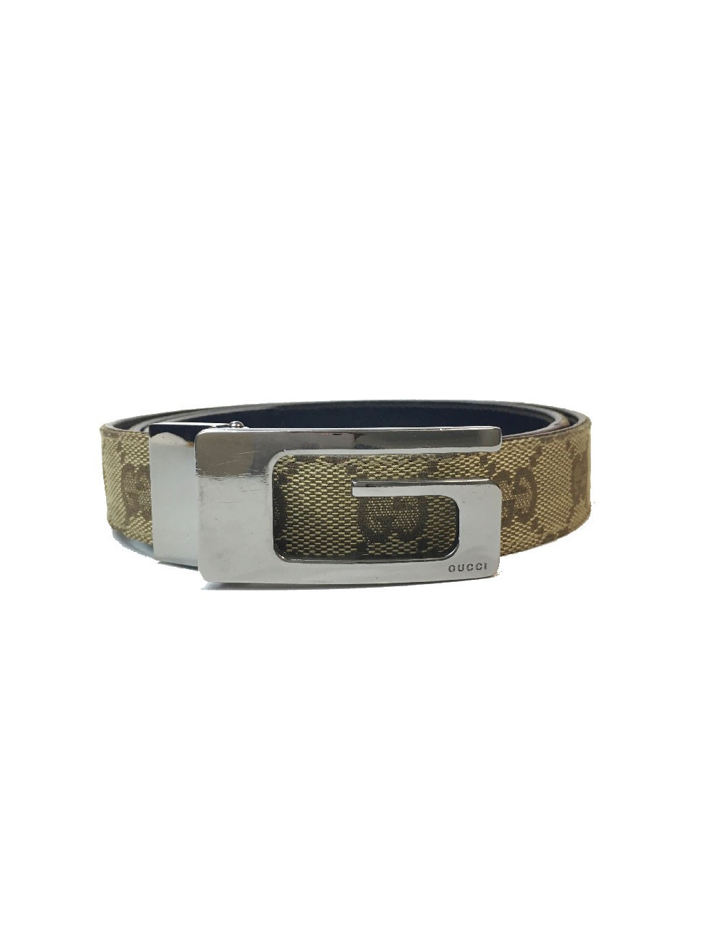 Ceinture GUCCI T    toile mongram et cuir