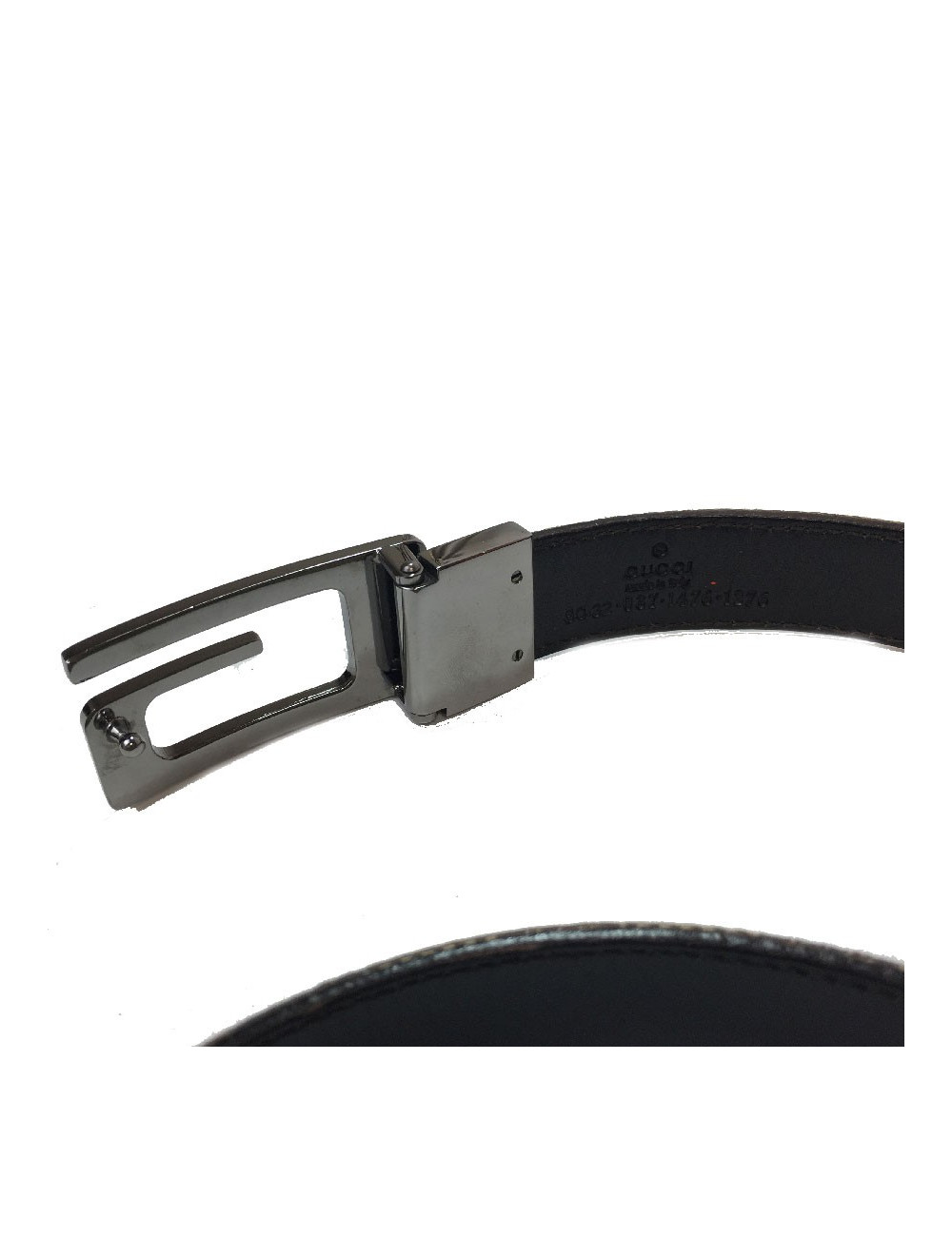 Ceinture GUCCI T    toile mongram et cuir