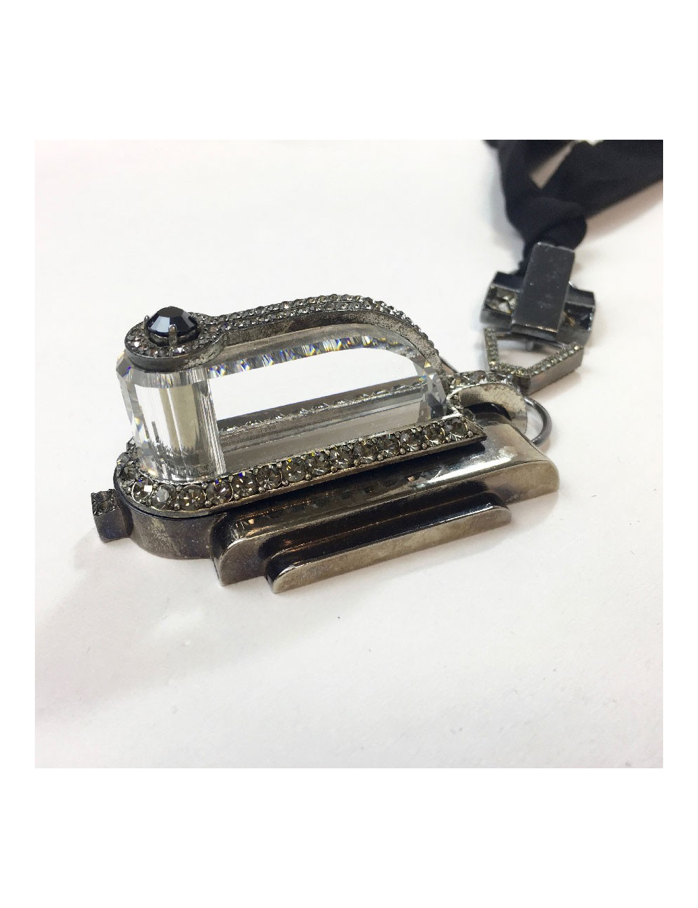 LANVIN collector black necklace