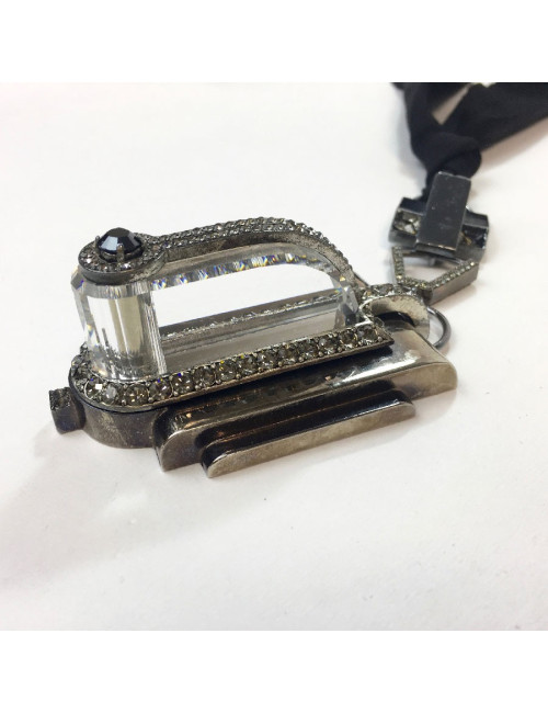 LANVIN collector black necklace