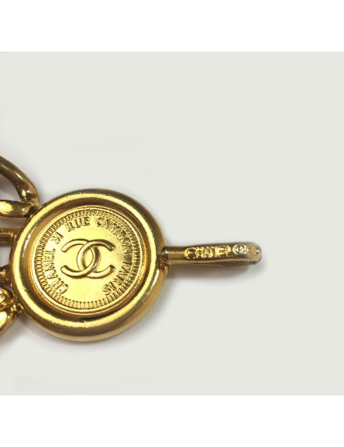 Ceinture CHANEL  triple chaînes dorées Vintage 