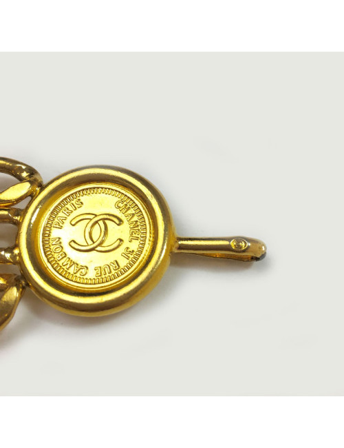 Ceinture CHANEL  triple chaînes dorées Vintage 
