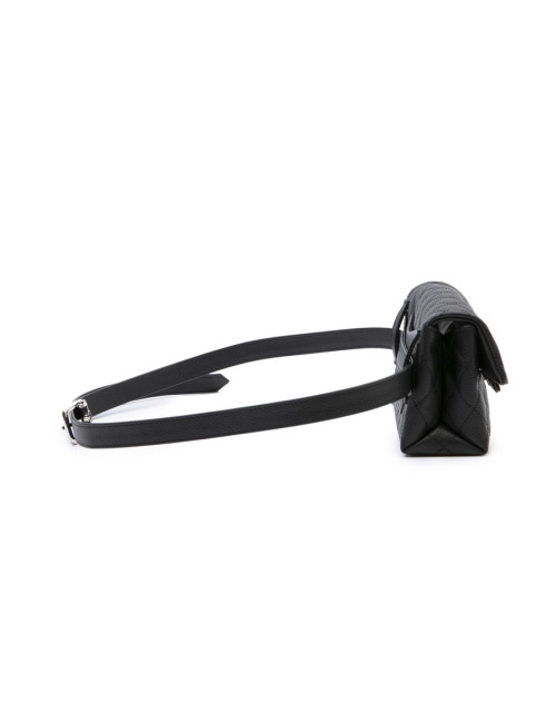 Ceinture banane CHANEL cuir caviar noir