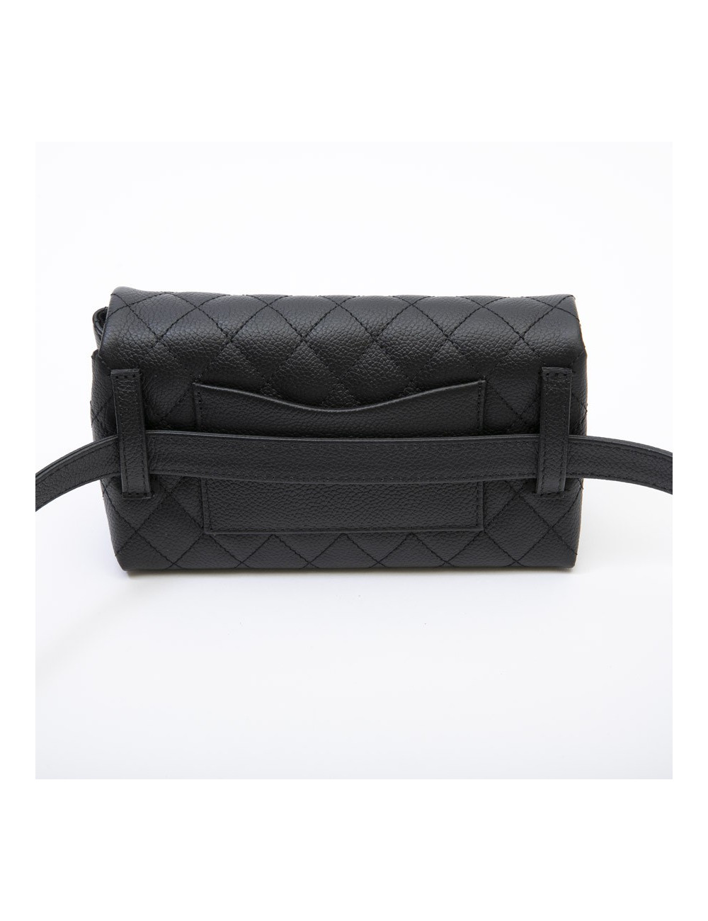 Banane CHANEL cuir grainé noir