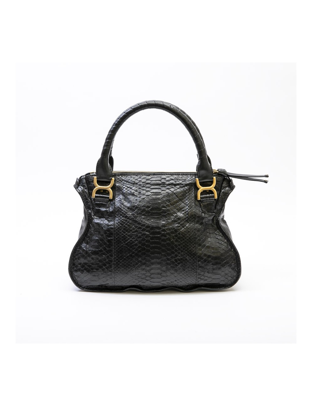 CHLOE 'Marcie' bag in black python
