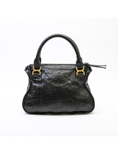 Sac "Marcie" CHLOE en python noir