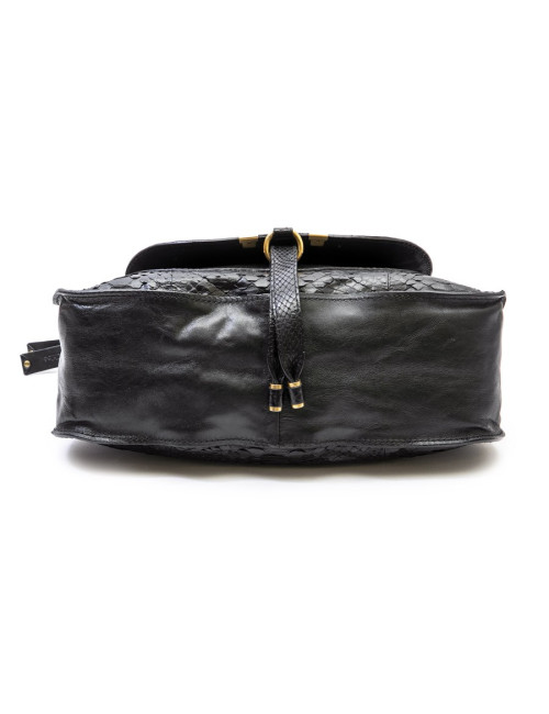 Sac "Marcie" CHLOE en python noir