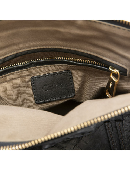 Sac "Marcie" CHLOE en python noir