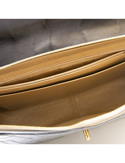 Sac Jumbo CHANEL cuir d'agneau matelassé noir Vintage