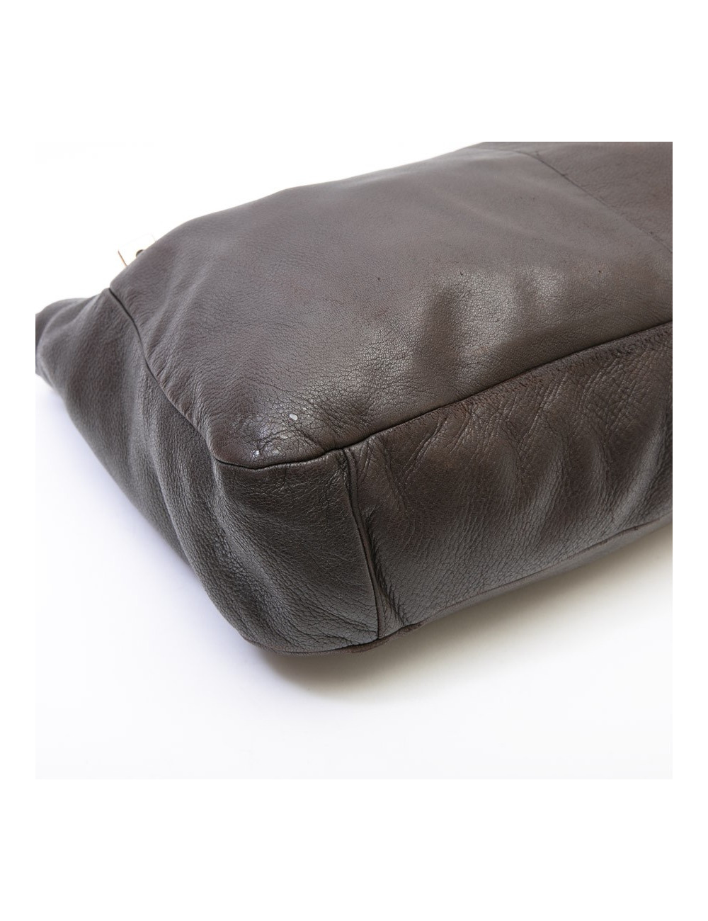 CHANEL bag in dark brown leather