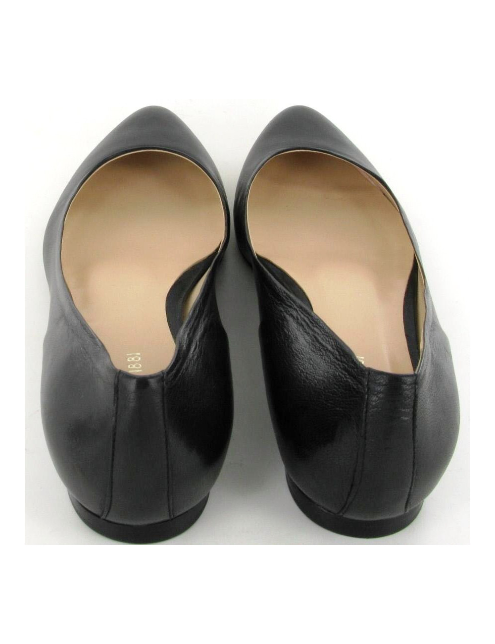 Ballerines CERRUTI 1881 en cuir lisse noir T39