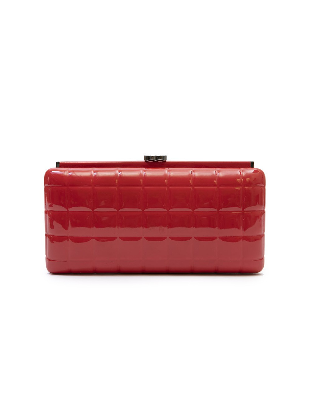 Clutch CHANEL cuir verni rouge