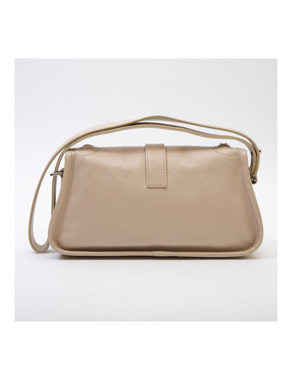 Sac CHANEL boucle 2.55 cuir grainé beige