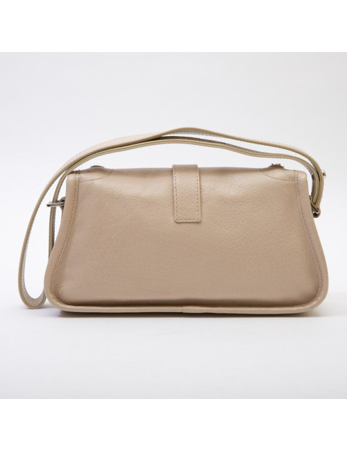 Sac CHANEL boucle 2.55 cuir grainé beige