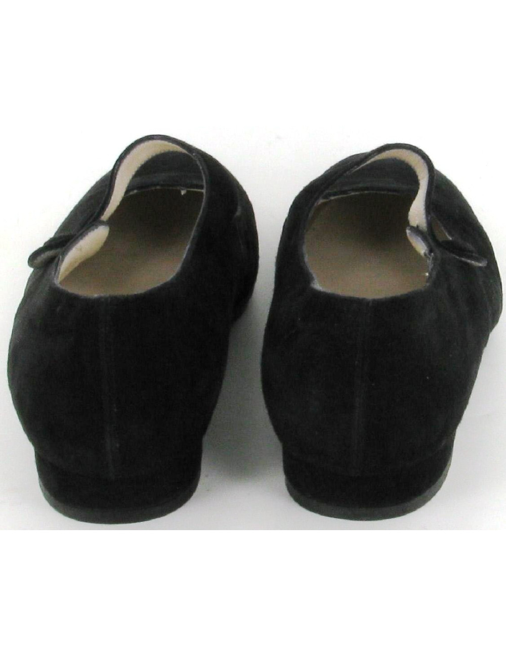 Ballerines CHANEL en daim noir T 35.5