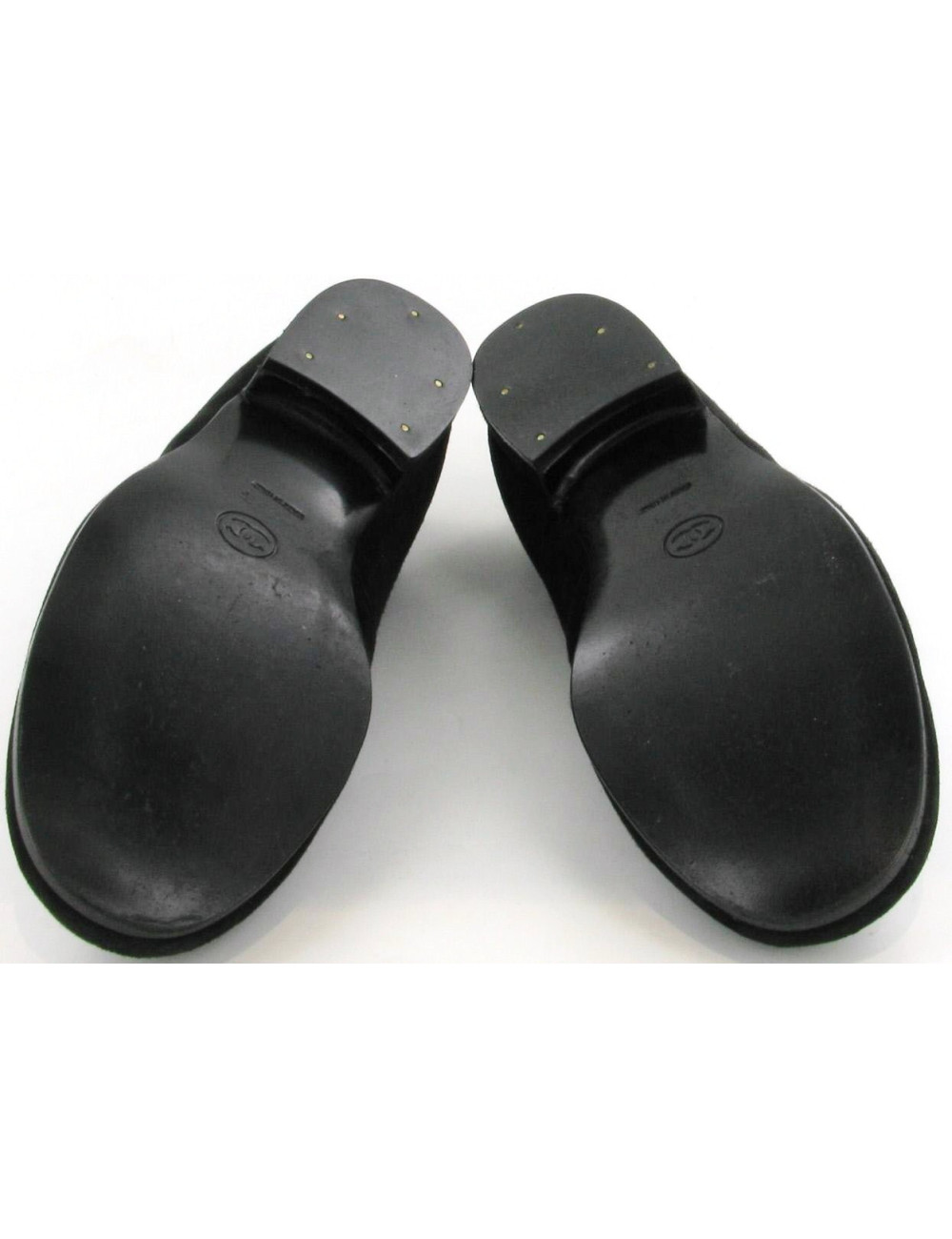 Ballerines CHANEL en daim noir T 35.5