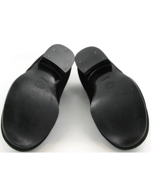 Ballerines CHANEL en daim noir T 35.5