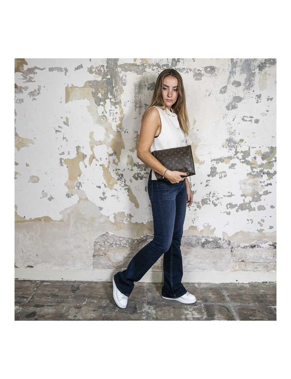 Pochette  de toilette LOUIS VUITTON toile monogram