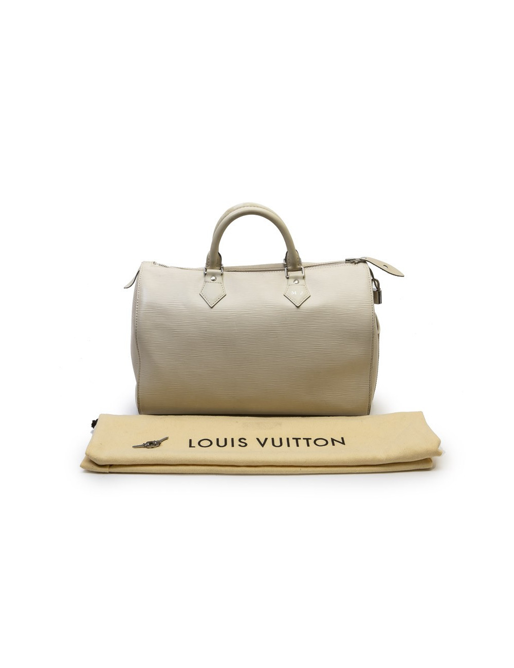 Sac "SPEEDY" Louis Vuitton cuir épi  blanc