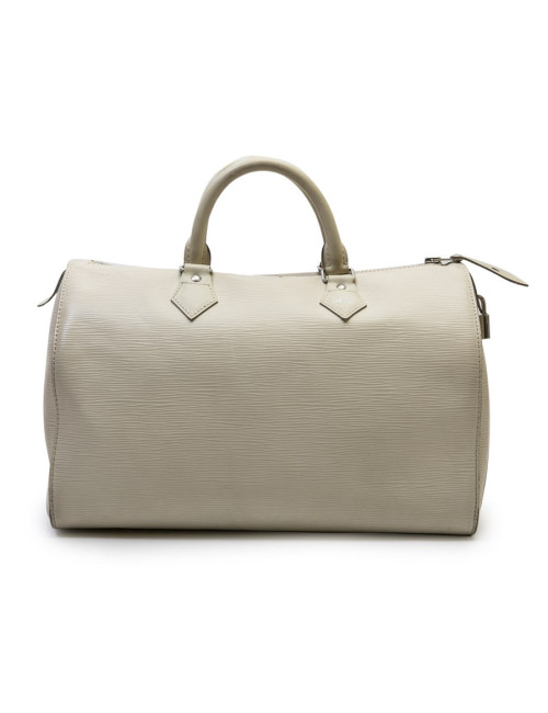Sac "SPEEDY" Louis Vuitton cuir épi  blanc