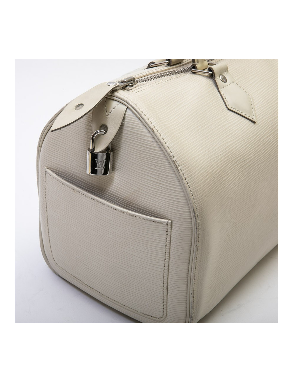Sac "SPEEDY" Louis Vuitton cuir épi  blanc