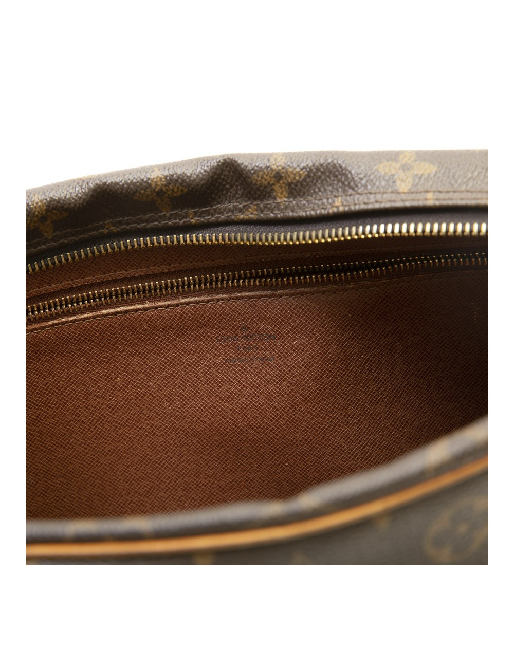 Sac besace bandoulière Louis Vuitton en toile monogram et cuir de veau