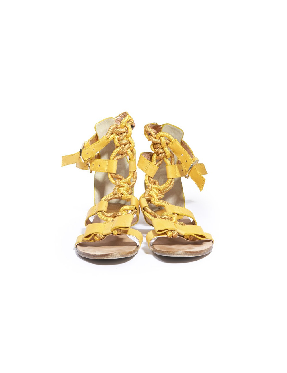 Sandales T 38 VIKTOR & ROLF cuir moutarde