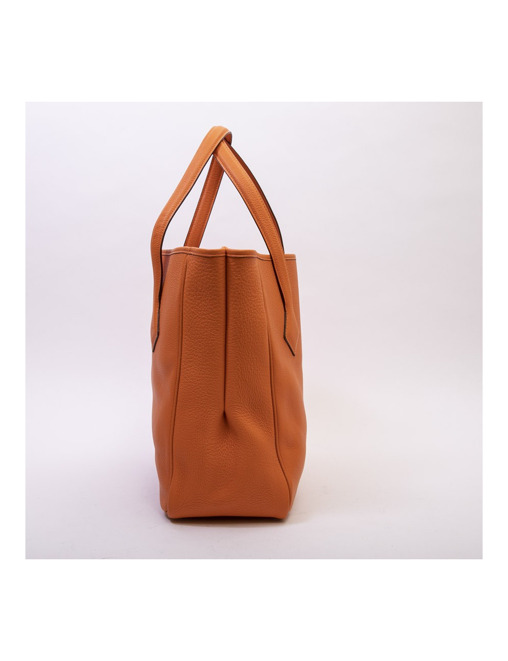 HERMES bag in orange clemence taurillon leather