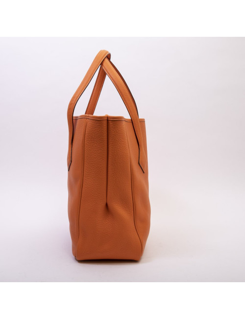 HERMES bag in orange clemence taurillon leather