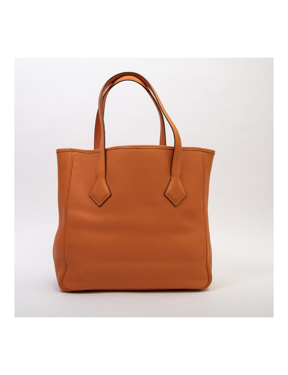 HERMES bag in orange clemence taurillon leather