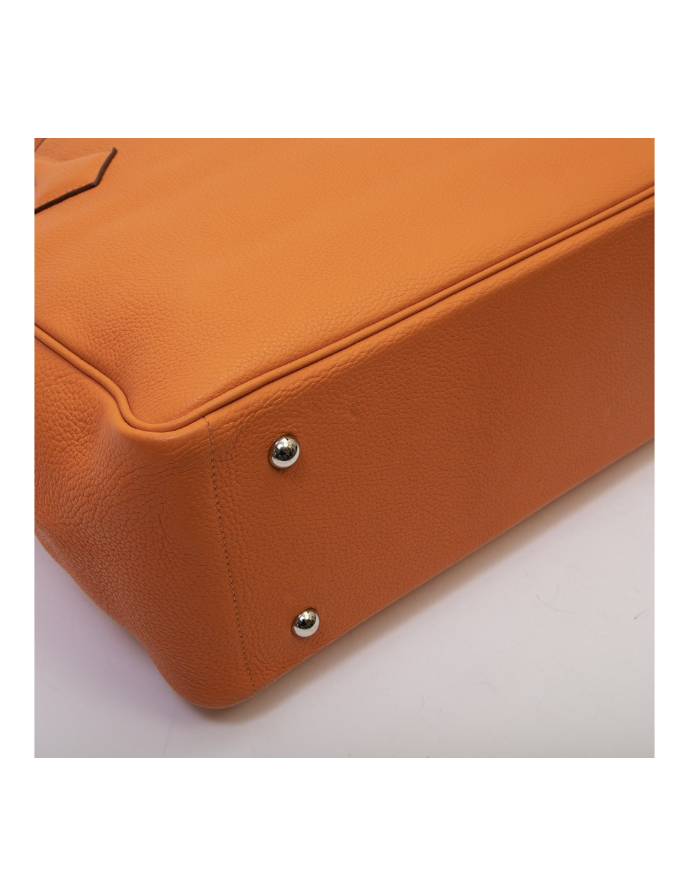 HERMES bag in orange clemence taurillon leather