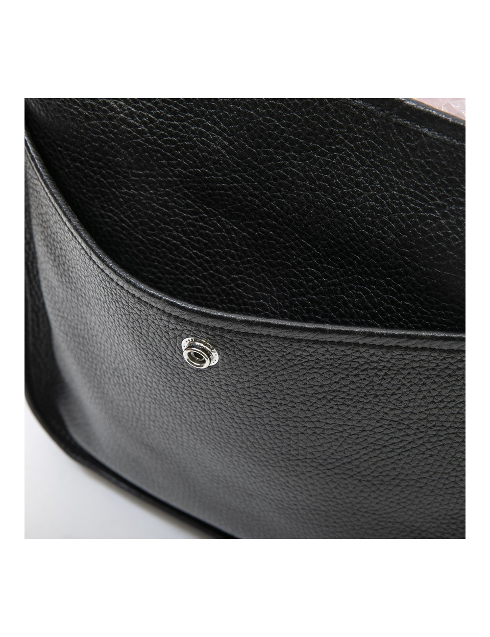 Sac Evelyne HERMES bandoulière cuir taurillon clémence noir