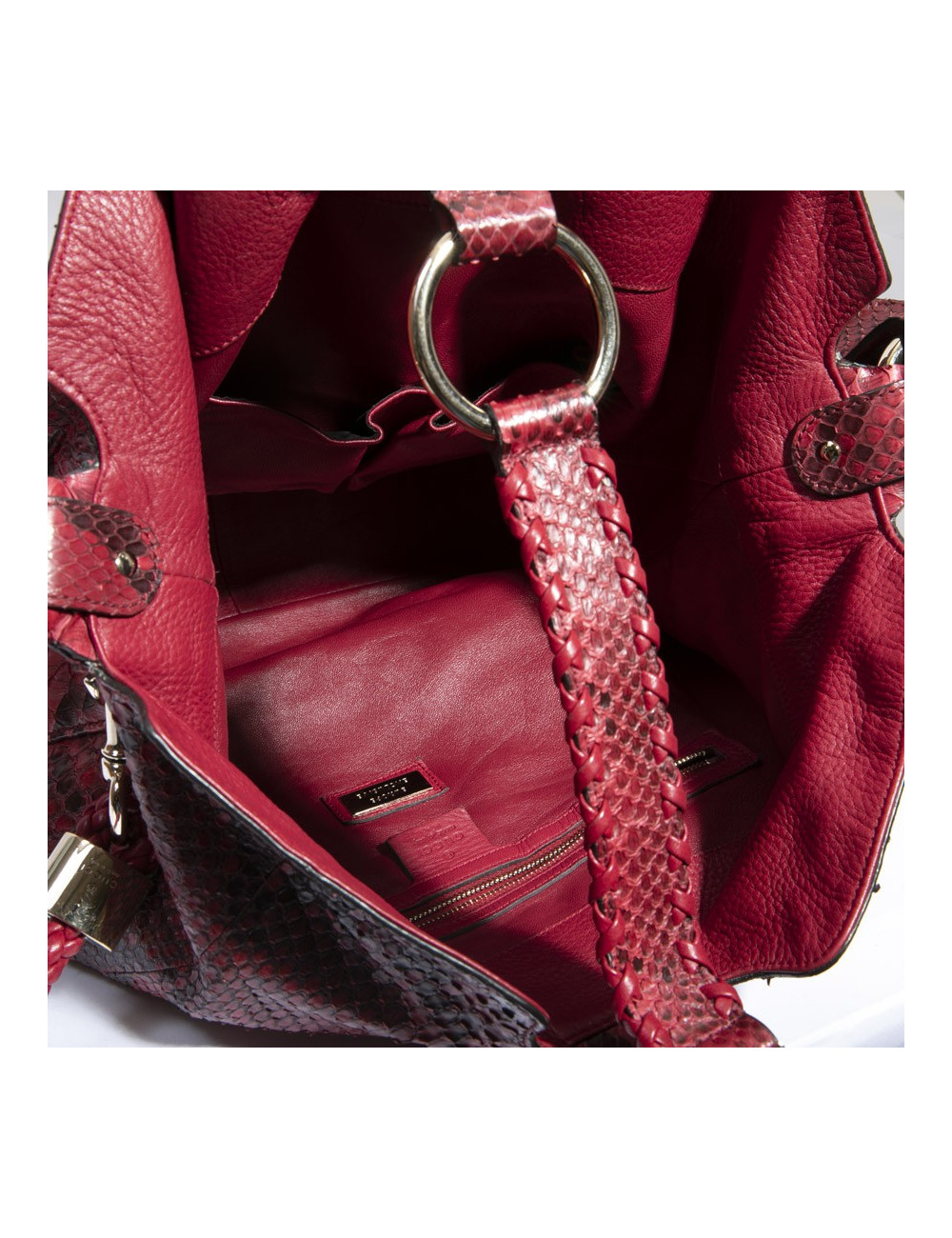 Sac GUCCI en python rouge