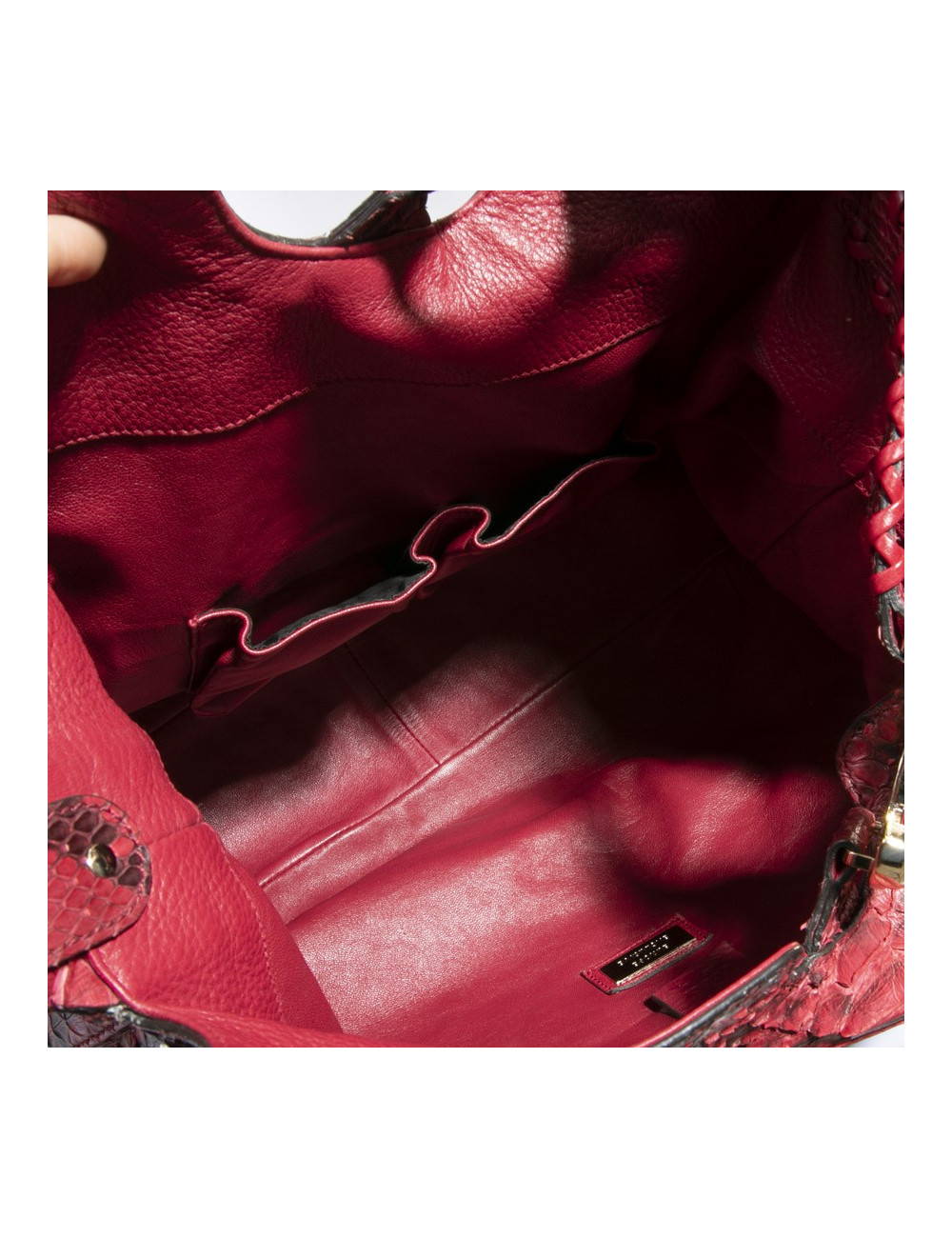 Sac GUCCI en python rouge