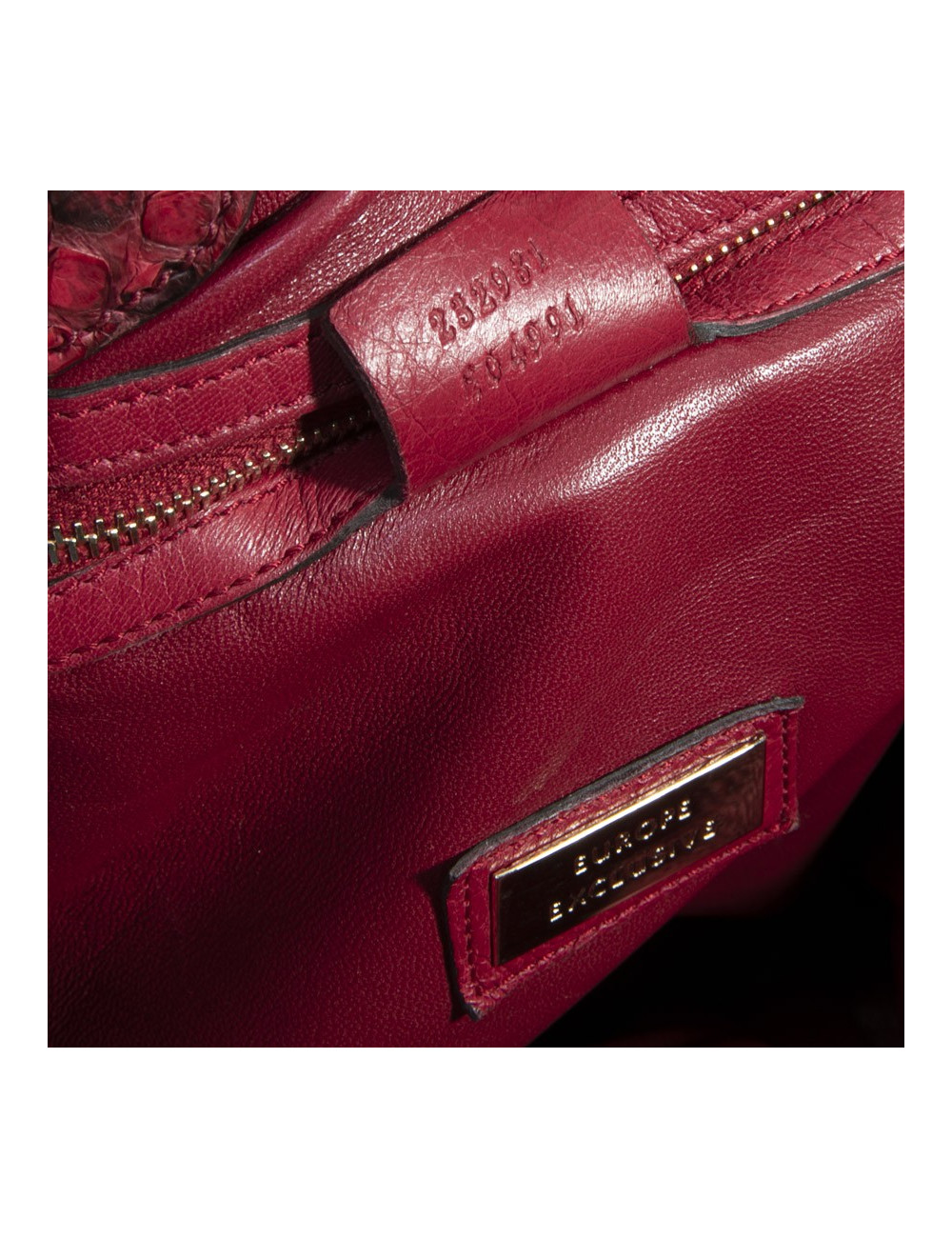 Sac GUCCI en python rouge