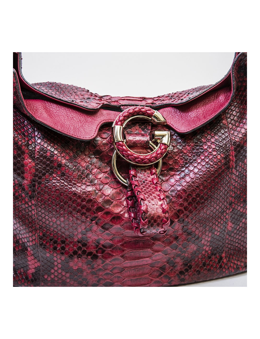 Sac GUCCI en python rouge