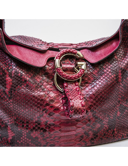 Sac GUCCI en python rouge