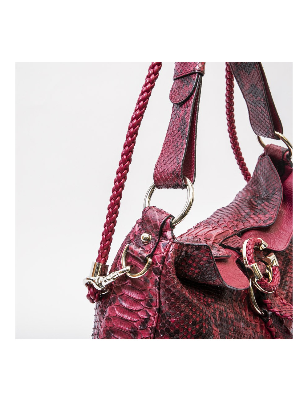 Sac GUCCI en python rouge