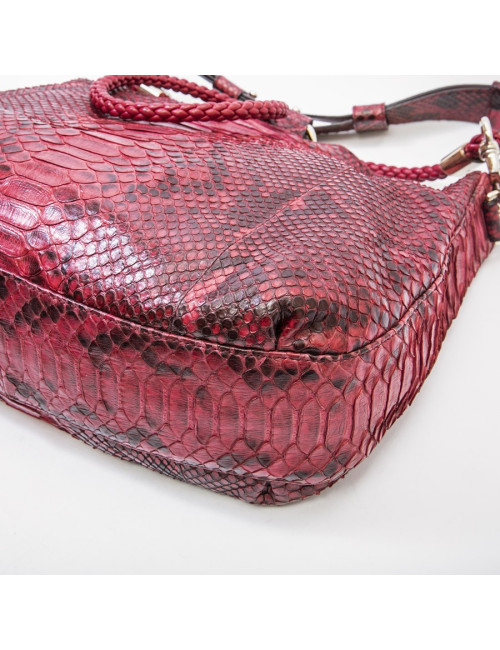 Sac GUCCI en python rouge