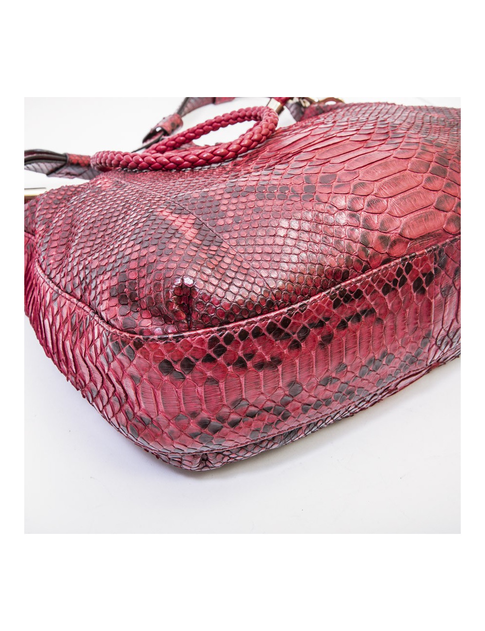 Sac GUCCI en python rouge