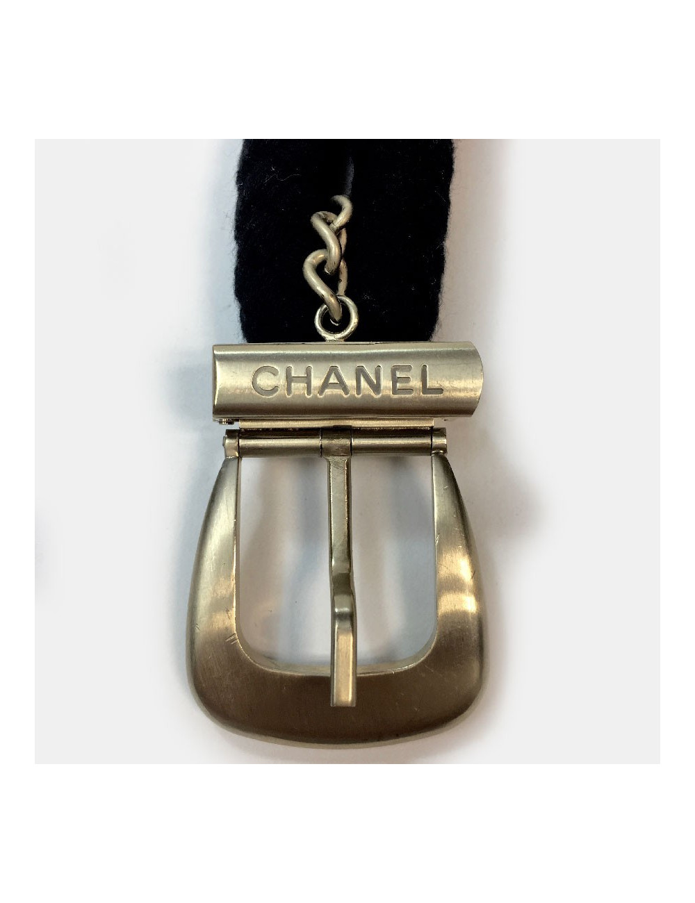 Ceinture CHANEL cordes et métal doré mat