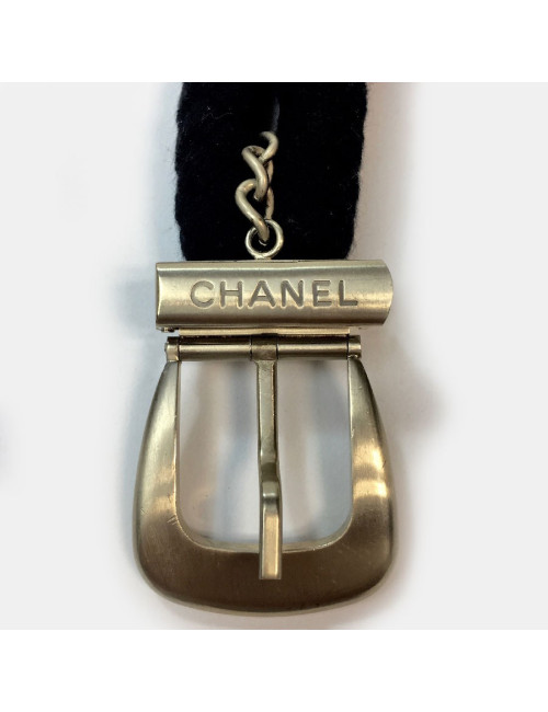 Ceinture CHANEL cordes et métal doré mat