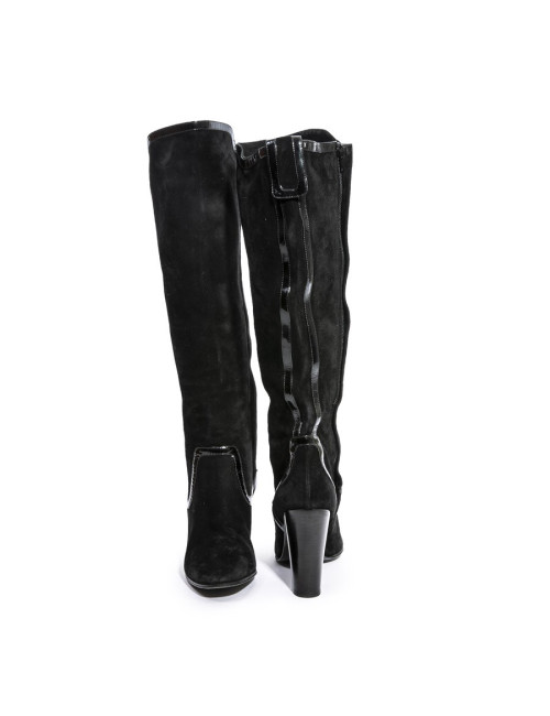 bOTTES t 38.5 PIERRE HARDI veau velours noir