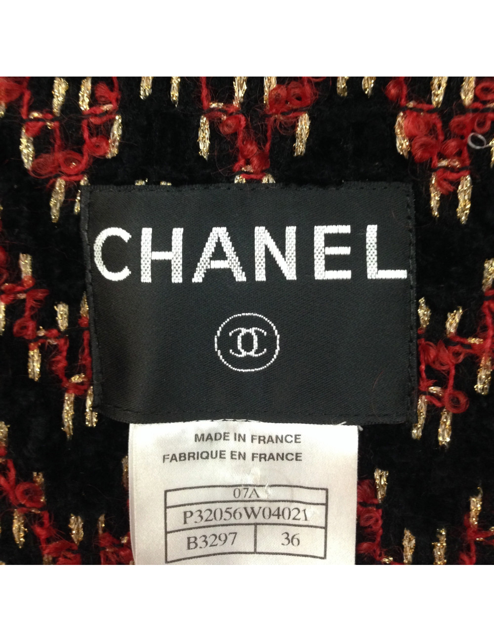 Veste CHANEL en laine, cachemire et tweed T 36