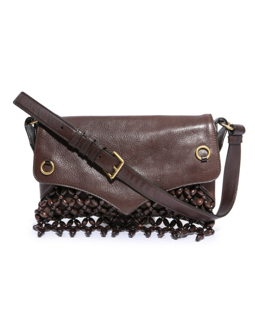 Sac YSL SAINT LAURENT en cuir marron