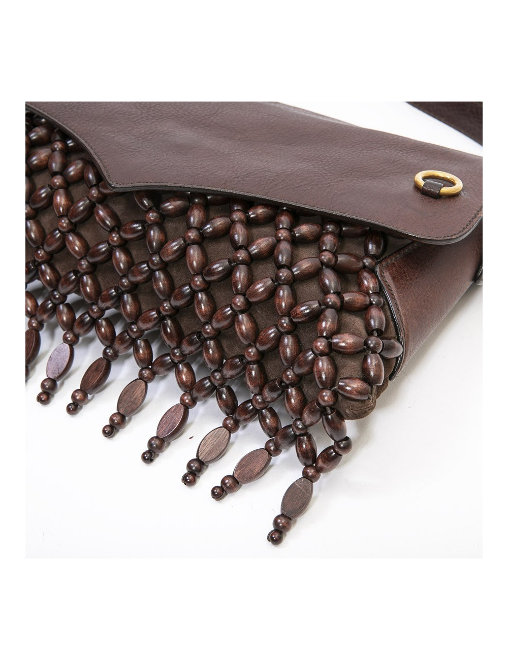 Sac YSL SAINT LAURENT en cuir marron