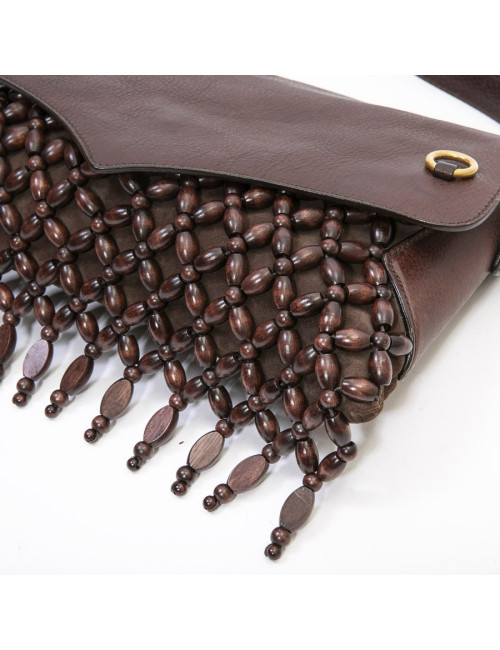 Sac YSL SAINT LAURENT en cuir marron