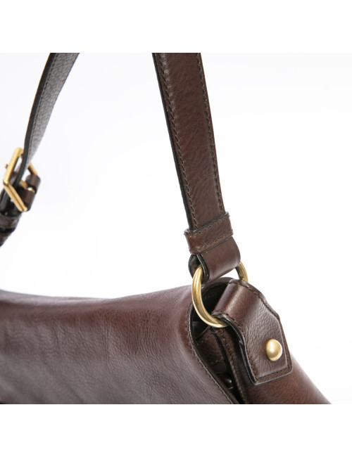 Sac YSL SAINT LAURENT en cuir marron